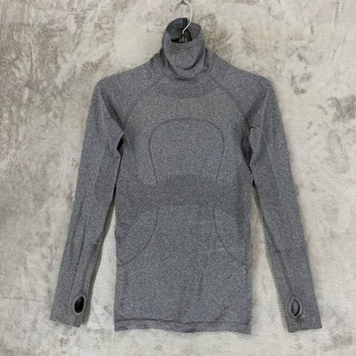 Lululemon Swiftly Tech Turtleneck Heathered Gray Long Sleeve Shirt Size 4
