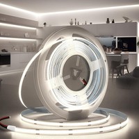Brimeti LED Streifen 12V 5M LED Strip COB Selbstklebend Weiß 6000K 8Mm Breite