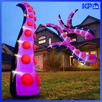 Halloween Deko Aufblasbar Oktopustentakel 4,2M XXL FüR Outdoor Garten