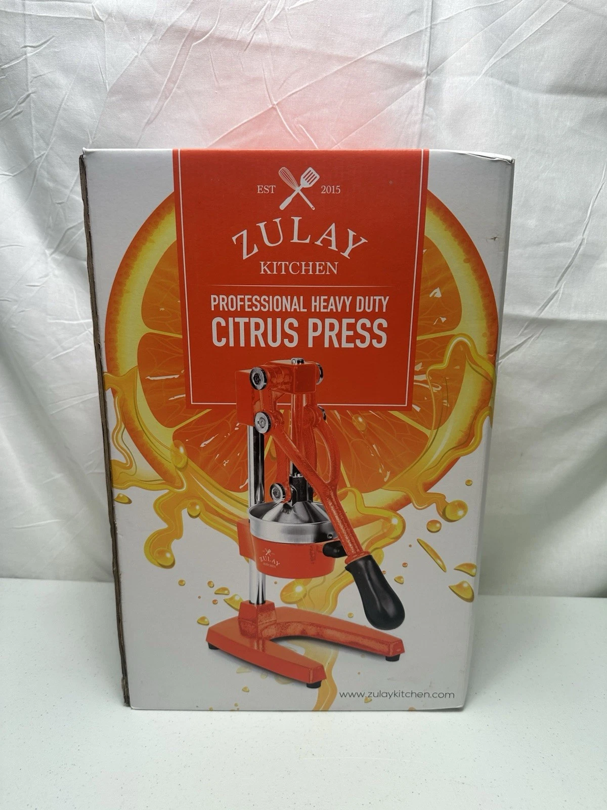 Zulay Kitchen Cast-Iron Orange Juice Squeezer - Easy-to-Clean, Heavy-Duty Press.
Opens in a new wind