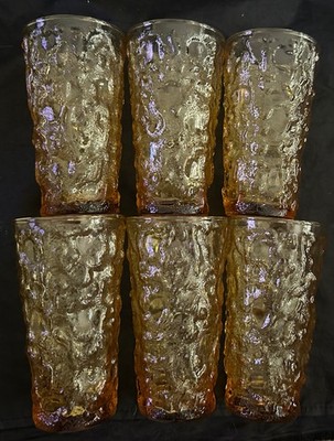 Anchor Hocking Milano Honey Gold 12-ounce Flat Tumbler 5-1/2'' Glass