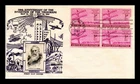 Dr Jim Stamps Telegraph Centennial Block FDC Crosby Thermograph Photo Cachet