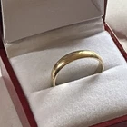 Vintage 9ct Gold Wedding Ring 9 Carat Yellow Gold Size P " I Love You"