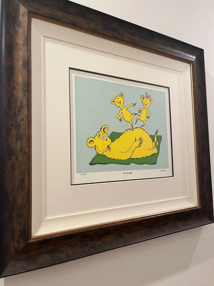 苏斯博士“Hop On Pop!”手工拉石版画 2003 27/1500 — 第 2/4 张图片