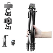 71" Lightweight Camera Phone Tripod Stand with 360 Pan Head 71INCH