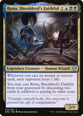 #ad Foil Rona Sheoldred#x27;s Faithful Dominaria United 216 MTG NM $1.55