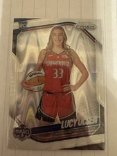 2025 Panini Prizm WNBA Lucy Olsen #145 White Seismic Prizm 