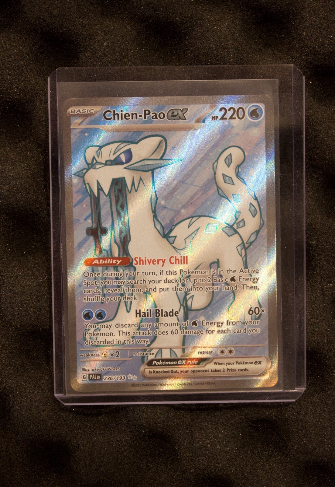 Pokémon TCG Chien-Pao EX 236/193 Full Art Paldea Evolved Near Mint
