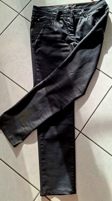 Modische Jeans Lederoptik Gr. 42 ,