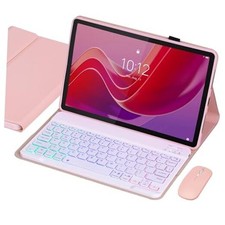 Keyboard Case for Lenovo Tab M11/Tab K11 LTE 2024 11 Inch TB330FU/TB330XU, Pink