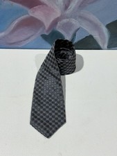 Yves Saint Laurent YSL Tie 100 silk Geometric luxury Italy 3.5  x60