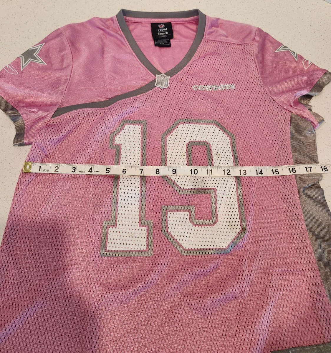 Reebok NFL Dallas Cowboys Miles Austin #19 Pink Jersey Women's