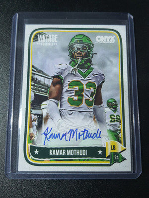 Kamar Mothudi - Onyx Vintage Football 2024 - Oregon Ducks - Auto - #2