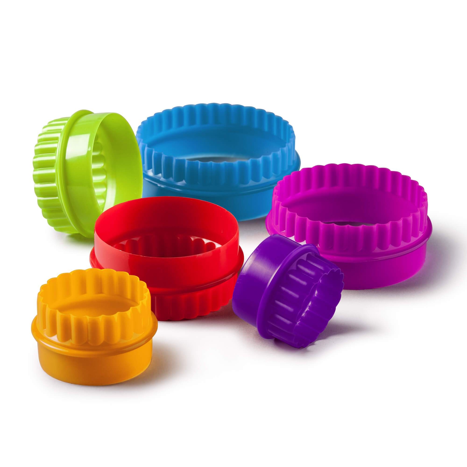Zeal Round Double Cookie Cutters, Set of 6 Assorted Sizes Pastry Cutters