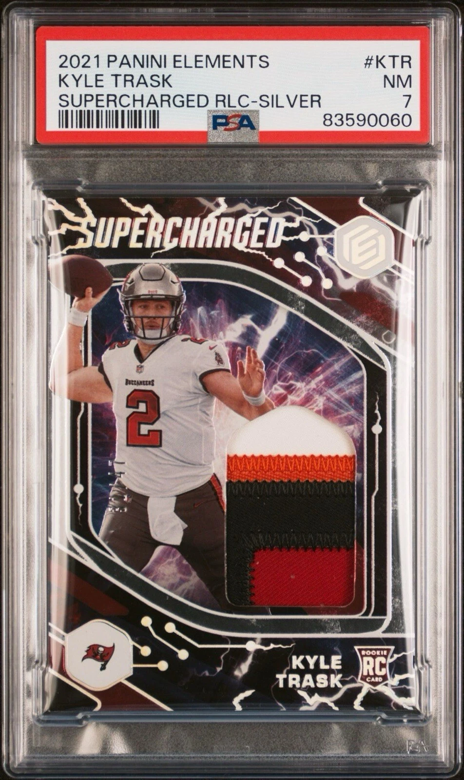 Kyle Trask Panini Elements Supercharged Relics #KTR Silver