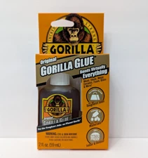 Gorilla Glue Original Multi-Purpose Waterproof Adhesive 2 oz Bottle Light Brown