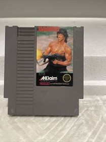 Rambo Nintendo Nes Cleaned & Tested Authentic
