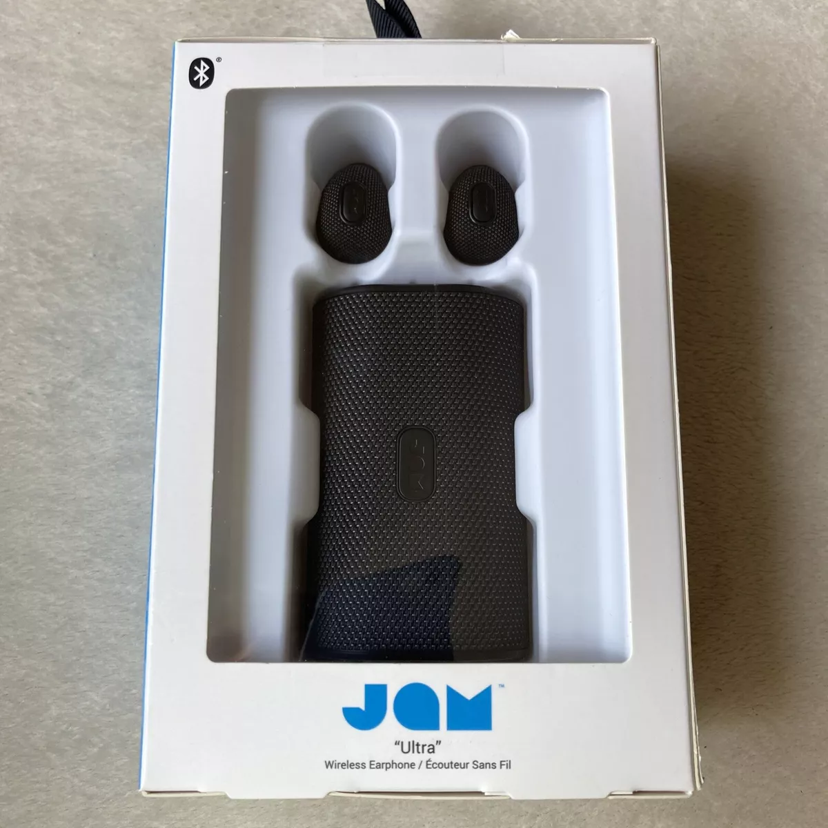 JAM Ultra Live True Wireless In Ear Earbuds Headphones With Charging Case Black