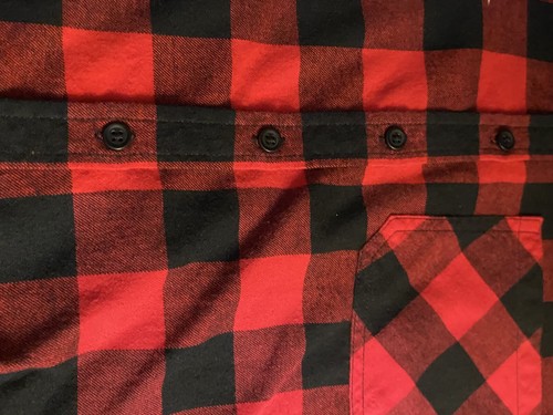 Beach Lunch Lounge rot schwarz Büffel kariert leichte Button Down Bluse M - Bild 6 von 8