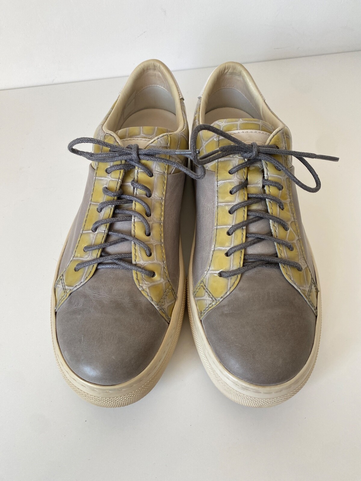 Tod's Multicolor Python And Leather Lace Up Sneak… - image 2