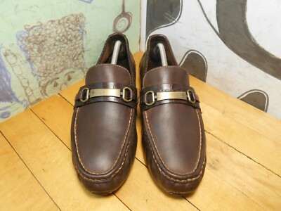 Cole Haan Somerset Brown Leather Horsebit Loafer Driving  display picture 3