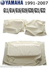 Yamaha 1993-2007 G11-G22 Golf Cart IVORY Seat Back  Seat Bottom Cover Set of 3