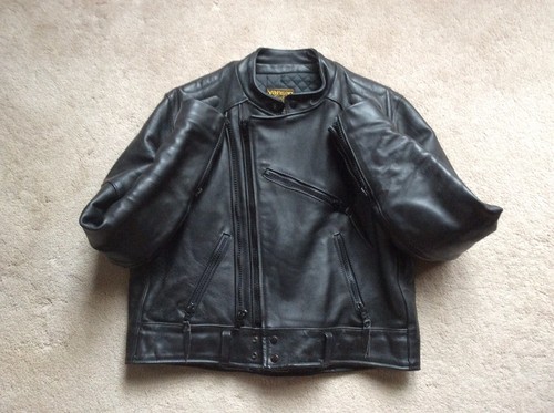 VANSON Leathers Motorcycle Classic Biker Style Jacket, Sz 48/50 (XL) - Picture 7 of 12