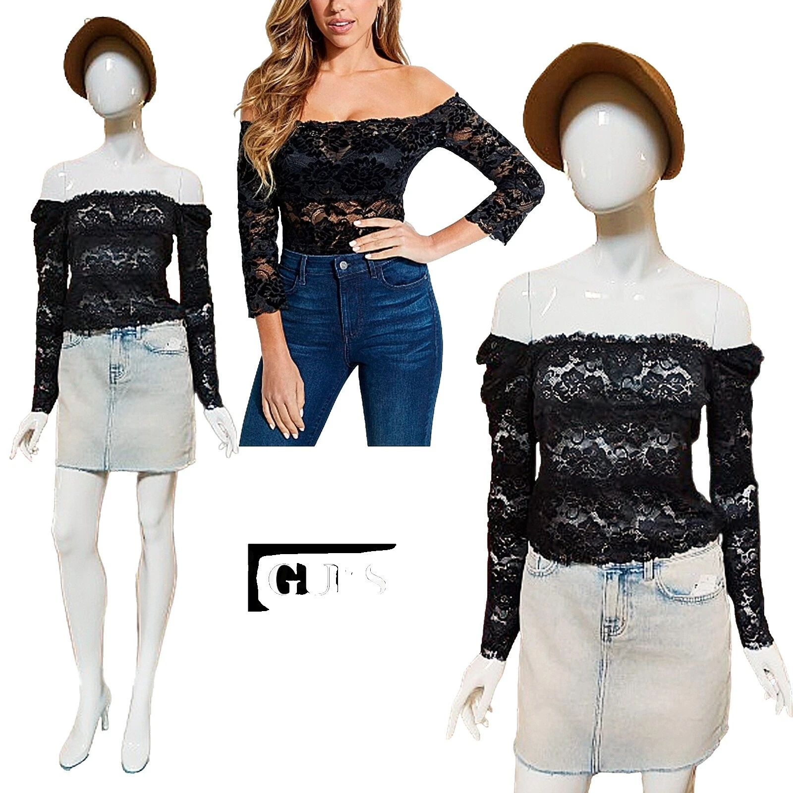 Tapas de nylon GUESS para De mujer