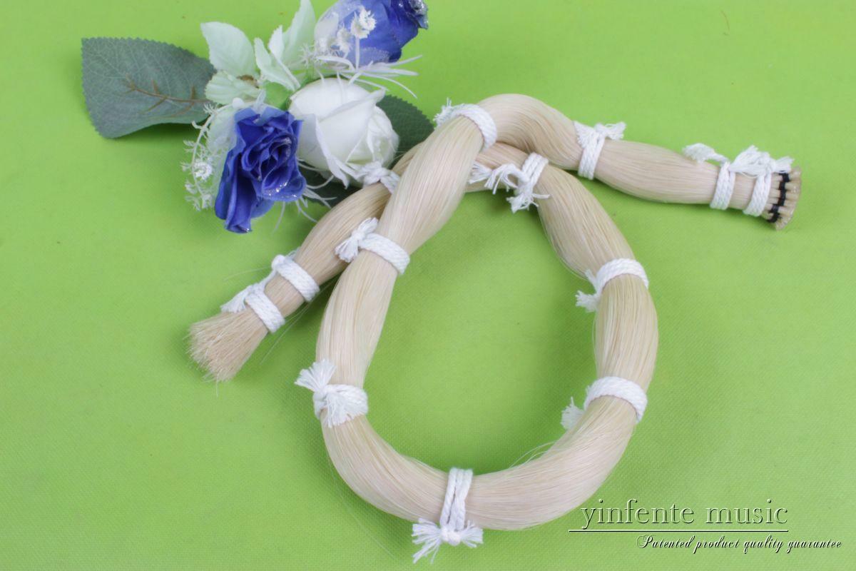 Nuevo arco de violín configuración de cabello violín violonchelo arco blanco mongol cola de caballo 80-85 cm 250 g