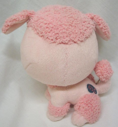 Hasbro Littlest Pet Shop BOBBLEHEAD PINK POODLE DOG 6" Plush STUFFED ANIMAL Toy - Picture 2 of 3