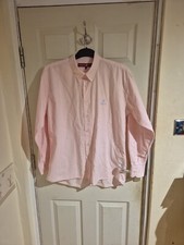 Beverly Hills Polo Club Size L Long Sleeve Dress Shirt Pink L9 