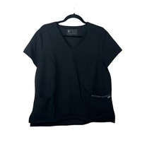 FIGS Women's Size L Casma Three-Pocket / Camo Print Pocket Scrub Top