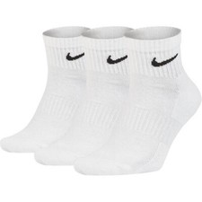 NIKE Herren Damen Quarter Sport Freizeit Socken Kurzsocken 3er Pack SX7667-100