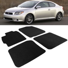 4 Pcs Custom Fit Black Trim Front Rear Nylon Carpet Floor Mat For 04-10 Scion Tc 4 Pcs Custom Fit Black Trim Front Rear Nylon Carpet Floor Mat For 04-10 Scion Tc