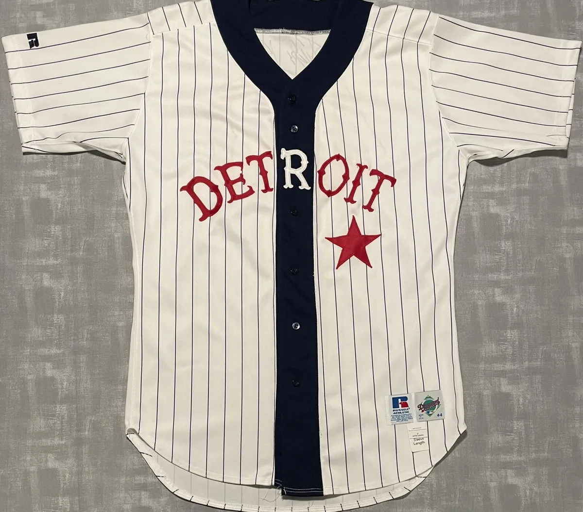 Authentic Vintage Russell Athletic TBC Detroit Stars Tigers Felipe