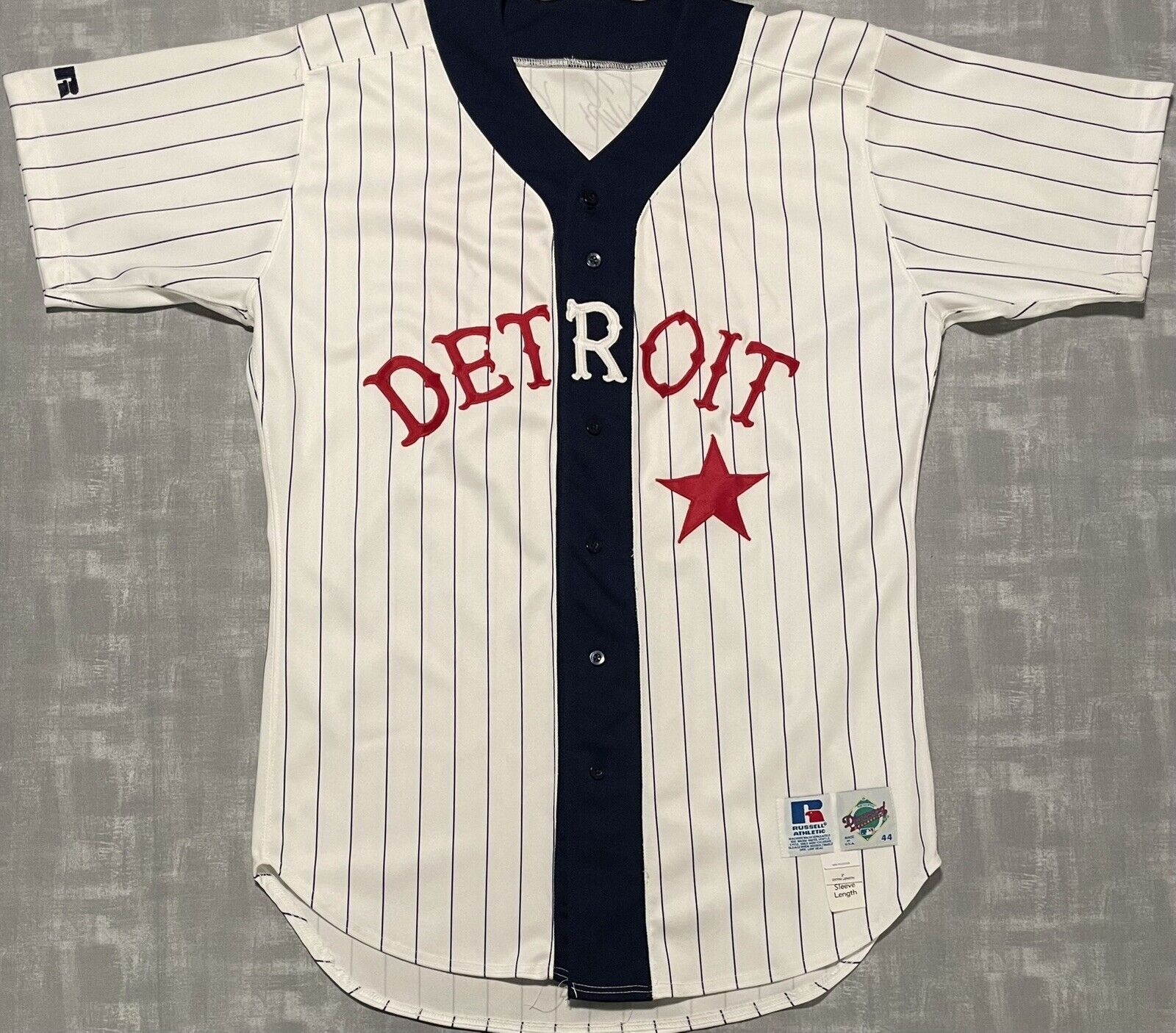 Authentic Vintage Russell Athletic TBC Detroit Stars Tigers Felipe
