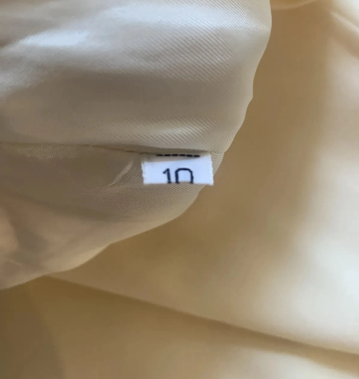 Minigonna vintage anni '90 Valentino Boutique crema avorio taglia 10