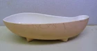 Shawnee Pottery "Liana" Kidney Shape 11 1/4" Pink w/ Gold Planter/ Bowl # 1025