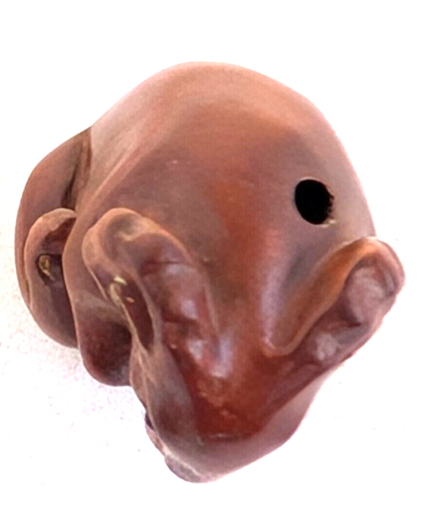 Ram  Ojime Zodiac Bead Carved   Boxwood   5532