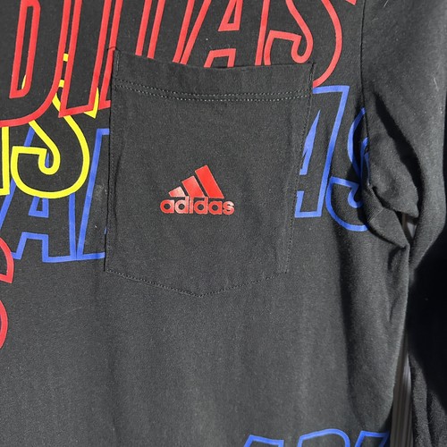 Adidas Black Long Sleeve T Shirt Boys XL 18-20 - Picture 3 of 9