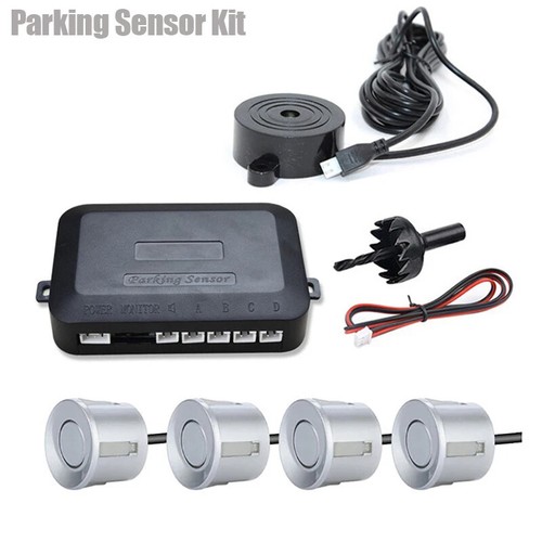 12V 22mm Car Parking Sensor Kit Universal 4 Sensors Buzzer Reverse Backup Radar - Picture 31 of 31
