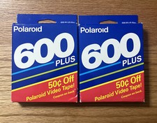 X2 Polaroid 600 High Definition Instant Film Vintage Dead Stock Best By 9/1993