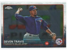 Devon Travis Toronto Blue Jays 2015 Topps Chrome Rookie Card