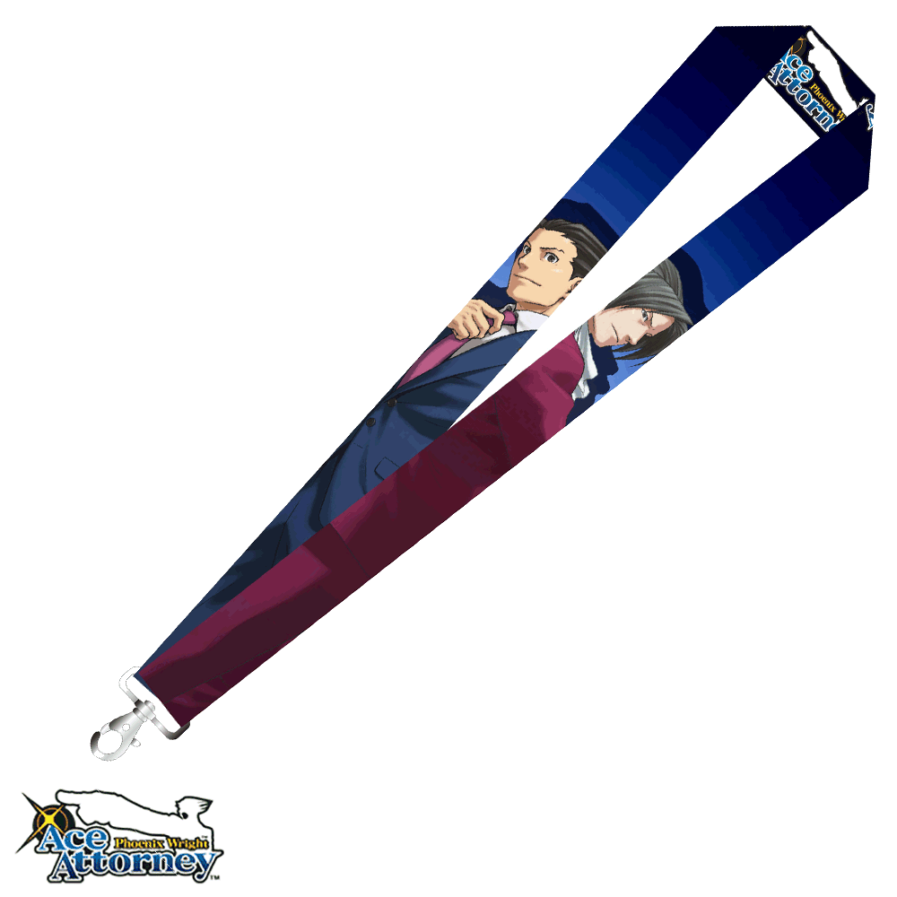 Ace Attorney Phoenix Wright & Miles Edgeworth Lanyard | eBay