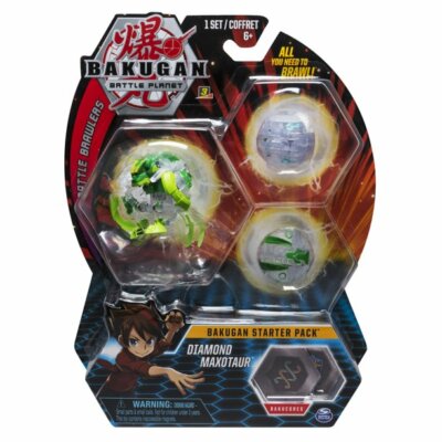 NEW Diamond Maxotaur BAKUGAN Starter Pack 3-Pack Action Figures Spin Master