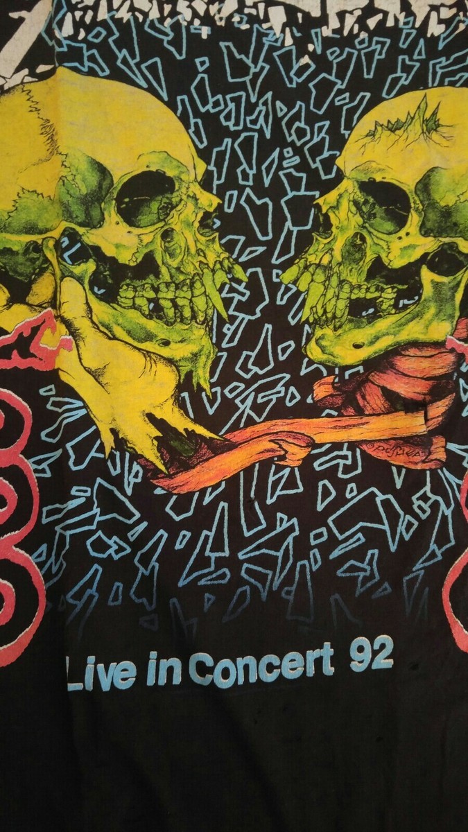 Metallica Vintage Shirt 1992 Tour Concert Pushead Sad But