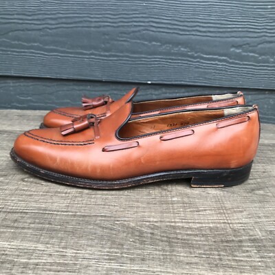 Alden 11 AA/B Burnished Tan Walnut Calfskin Leather Tassel  display picture 1