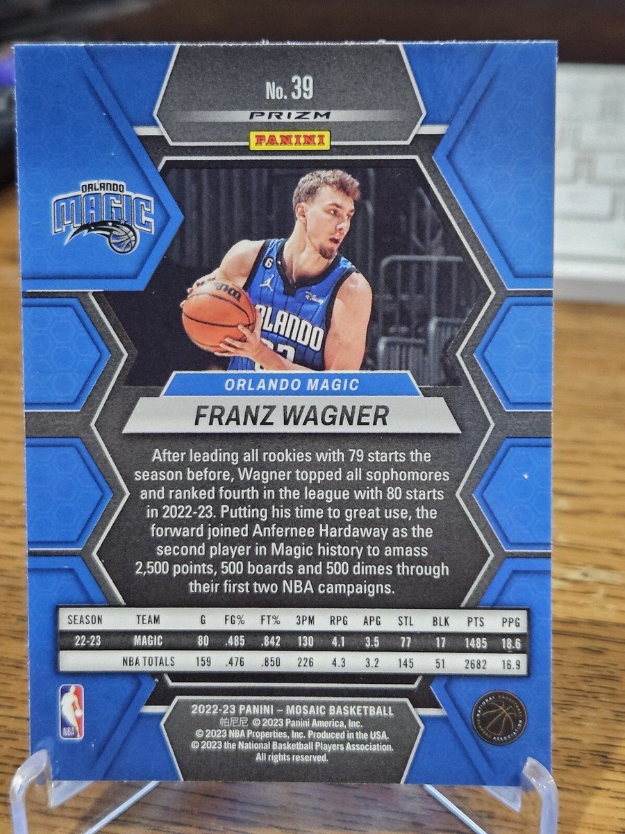 2022-23 Panini Mosaic Franz Wagner Silver Mosaic Prizm #39 Magic 