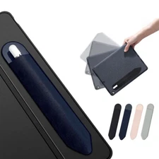 For Apple Pencil 1st & 2nd Gen Pencil Holder Sticker Adhesive Leather Pen Pouch