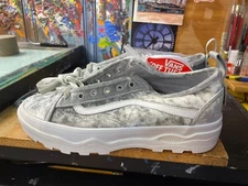 Vans Sentry Old Skool Crushed Velvet Silver White Size US 9 Men (10.5 Women) New